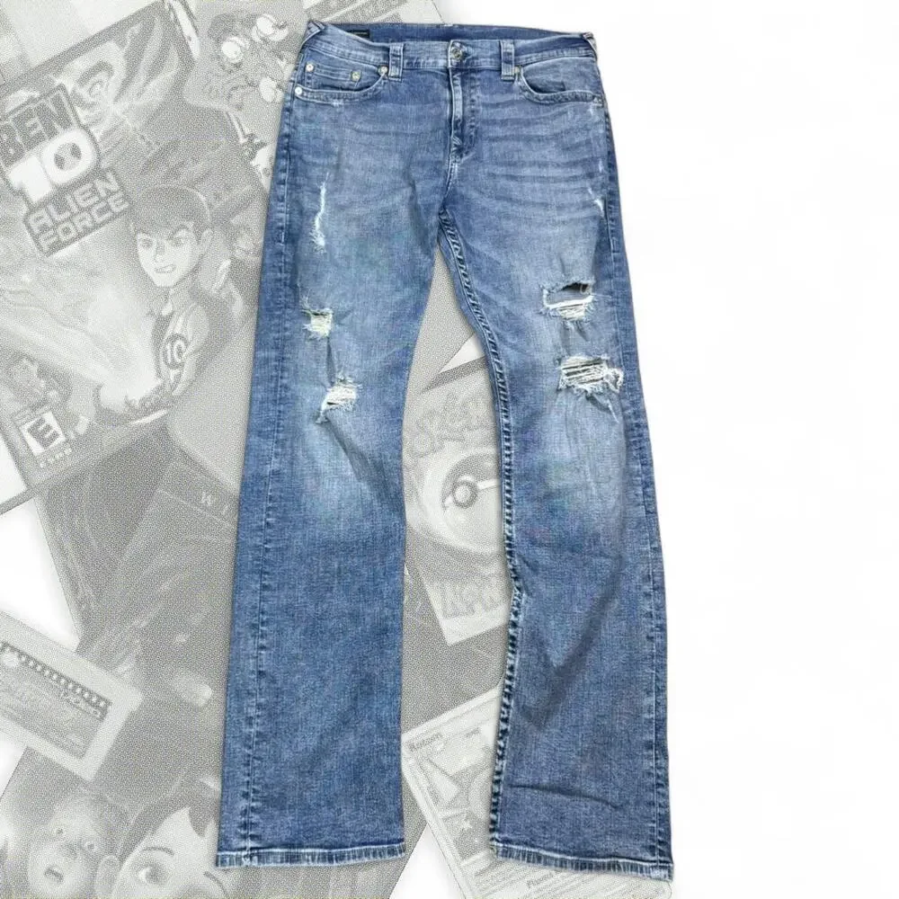 Deadstock True Religion Western Baggy Relaxed Straight Denim Jeans